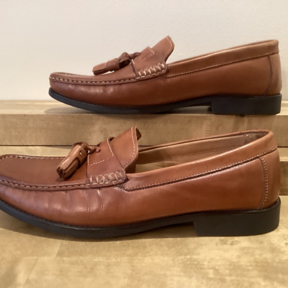Giorgio Brutini Men’s Brown Leather Slip-on Tassel Loafers Size 12M main image 6